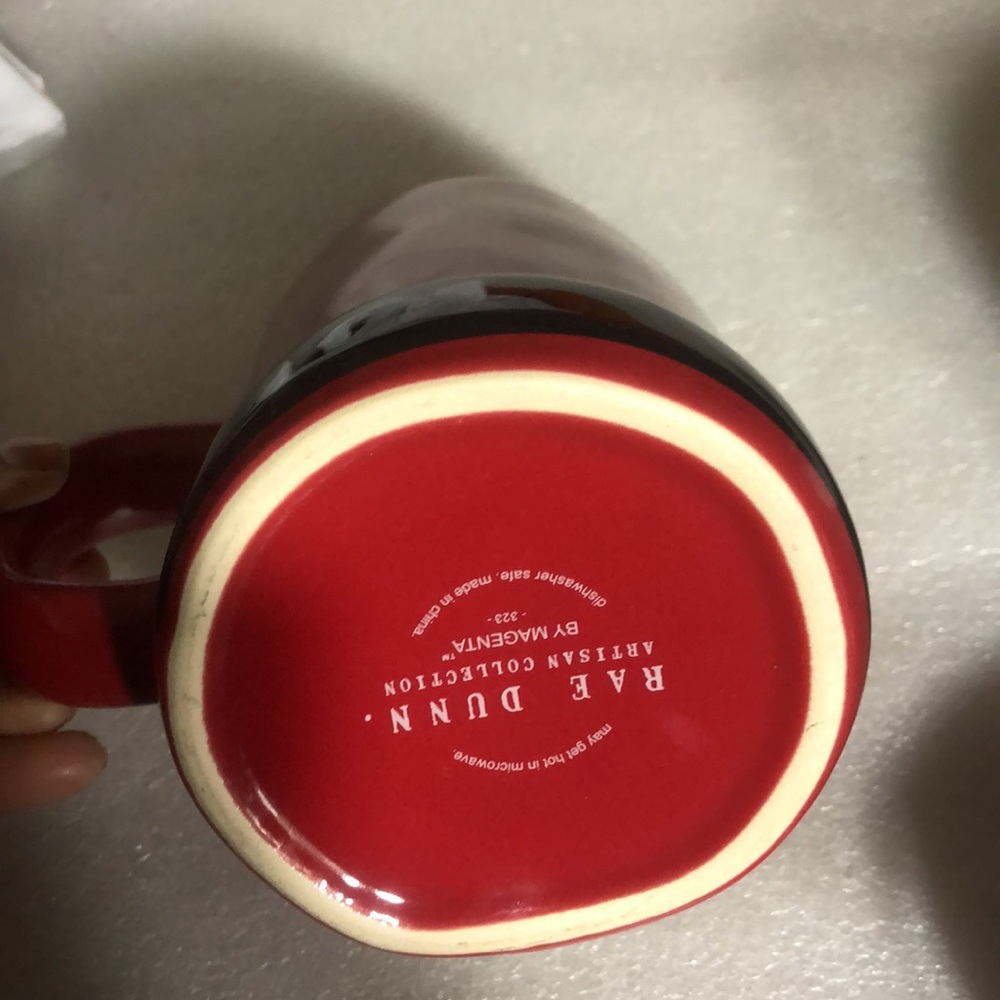 Rae Dunn Santa Mug Holiday Red Ceramic Cup Decor Gift Christmas Gift Clause - Picture 6 of 10